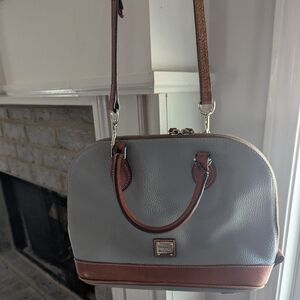 Dooney & Bourke Pebble Grain Zip Zip Satchel